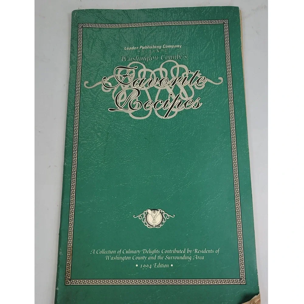 Vintage 1994 Washington County Favorite Recipes Cookbook Indiana Community IGA